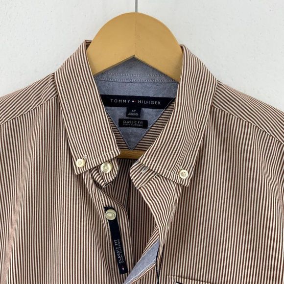 TOMMY HILFIGER Classic Fit Striped Shirt NWT - Picture 3 of 7